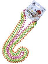 Fluorescent 80's Beads 4 Strands Costume Accessory