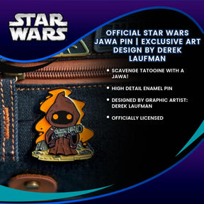 OFFICIAL Star Wars Jawa Pin | Exclusive Art Design By Derek Laufman