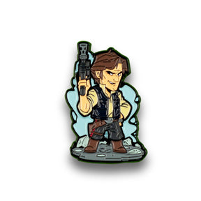 OFFICIAL Star Wars Han Solo Pin | Exclusive Art Design By Derek Laufman