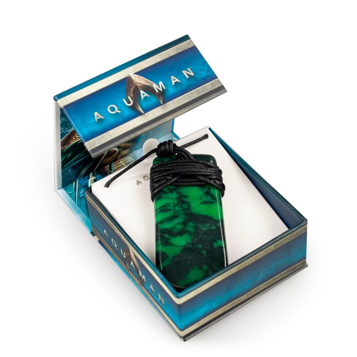 Aquaman Collectibles | Aquaman Movie Maori Toki Pendant | Replica 24 Inch Necklace