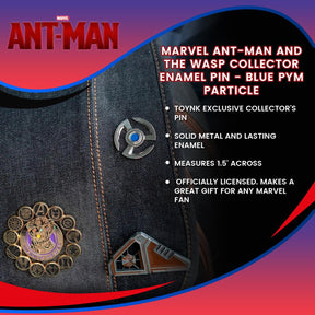 Marvel Ant-Man and the Wasp Collector Enamel Pin - Blue Pym Particle