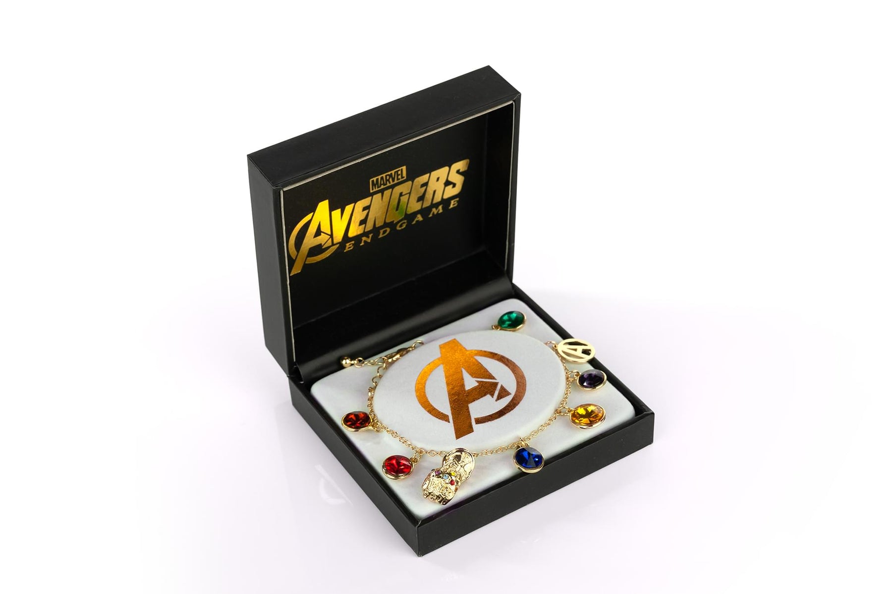 Marvel Avengers Endgame Infinity Stone Charm Bracelet | Measures Up To 8 Inches