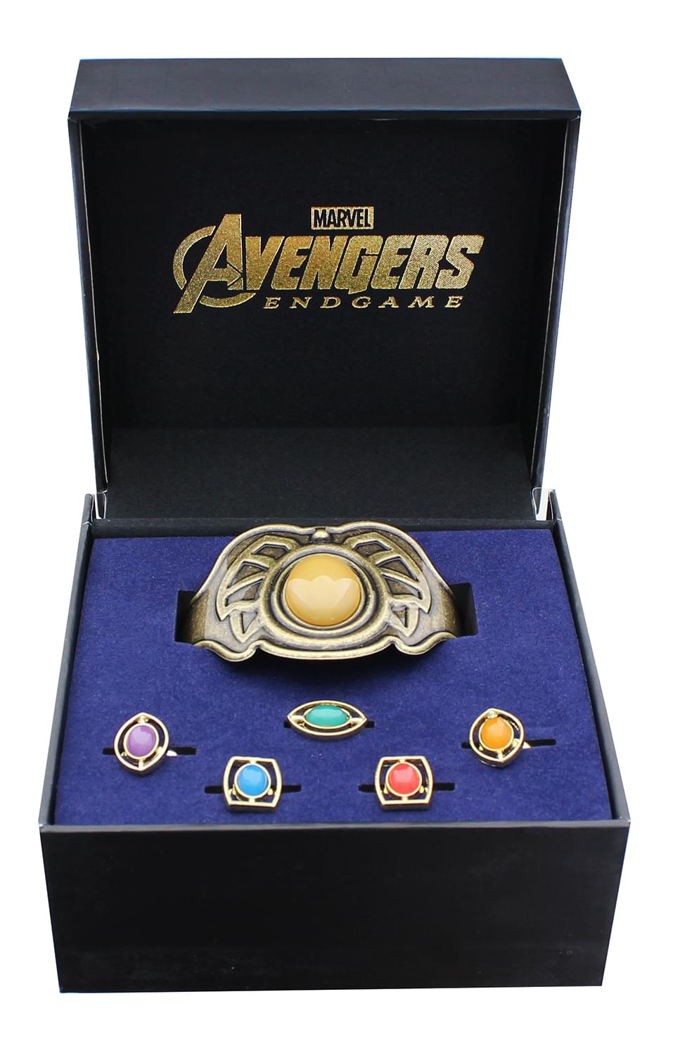 Marvel Infinity Stone Bracelet and Ring Set | 6 Pieces