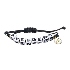 Marvel Avengers 2 Piece Beaded Cord Bracelets