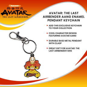 Avatar: The Last Airbender Aang Enamel Pendant Keychain