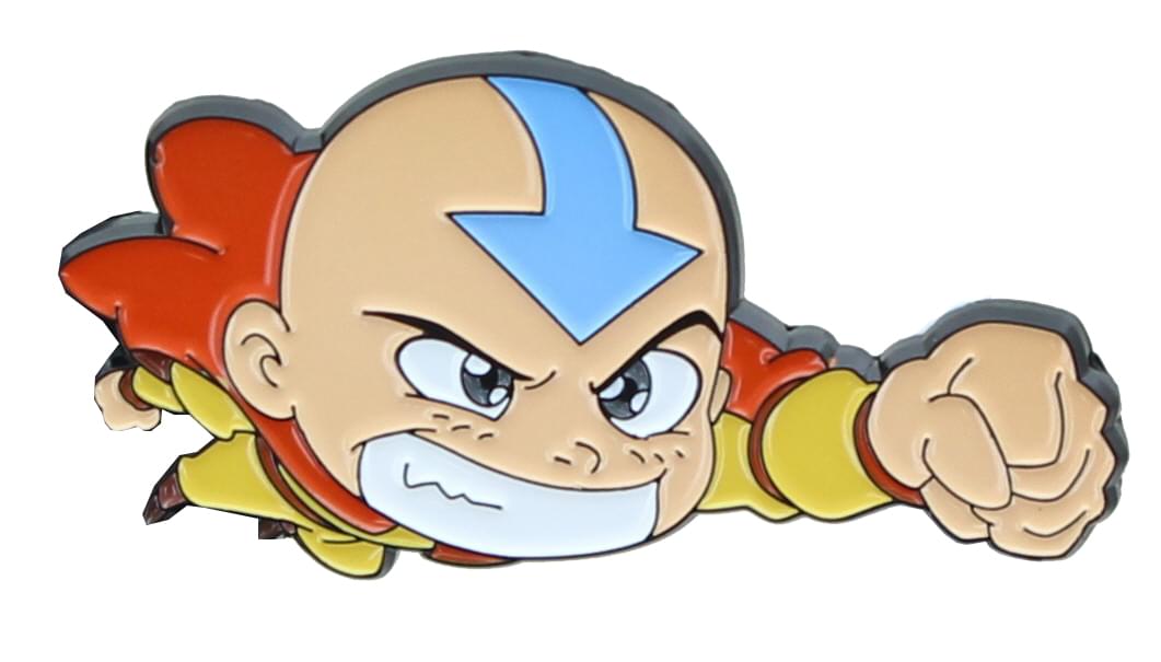 Avatar The Last Airbender Aang Chibi Flying Enamel Collector Pin