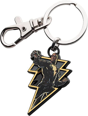 DC Black Adam Lightning Bolt Pendant Keychain