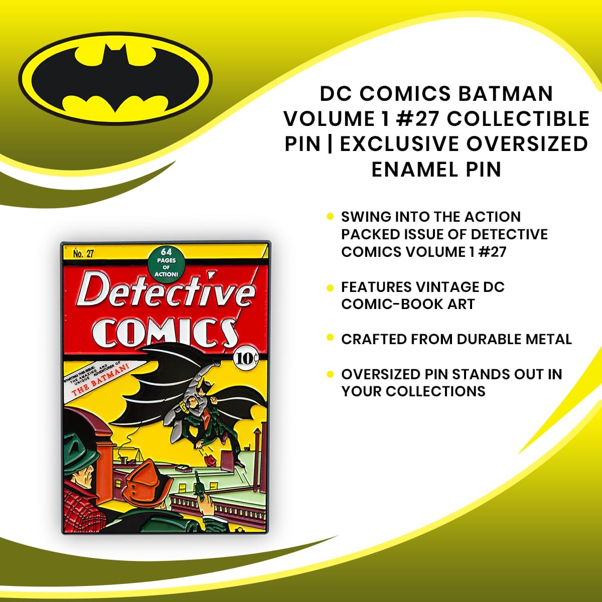 DC Comics Batman Volume 1 #27 Collectible Pin | Exclusive Oversized Enamel Pin