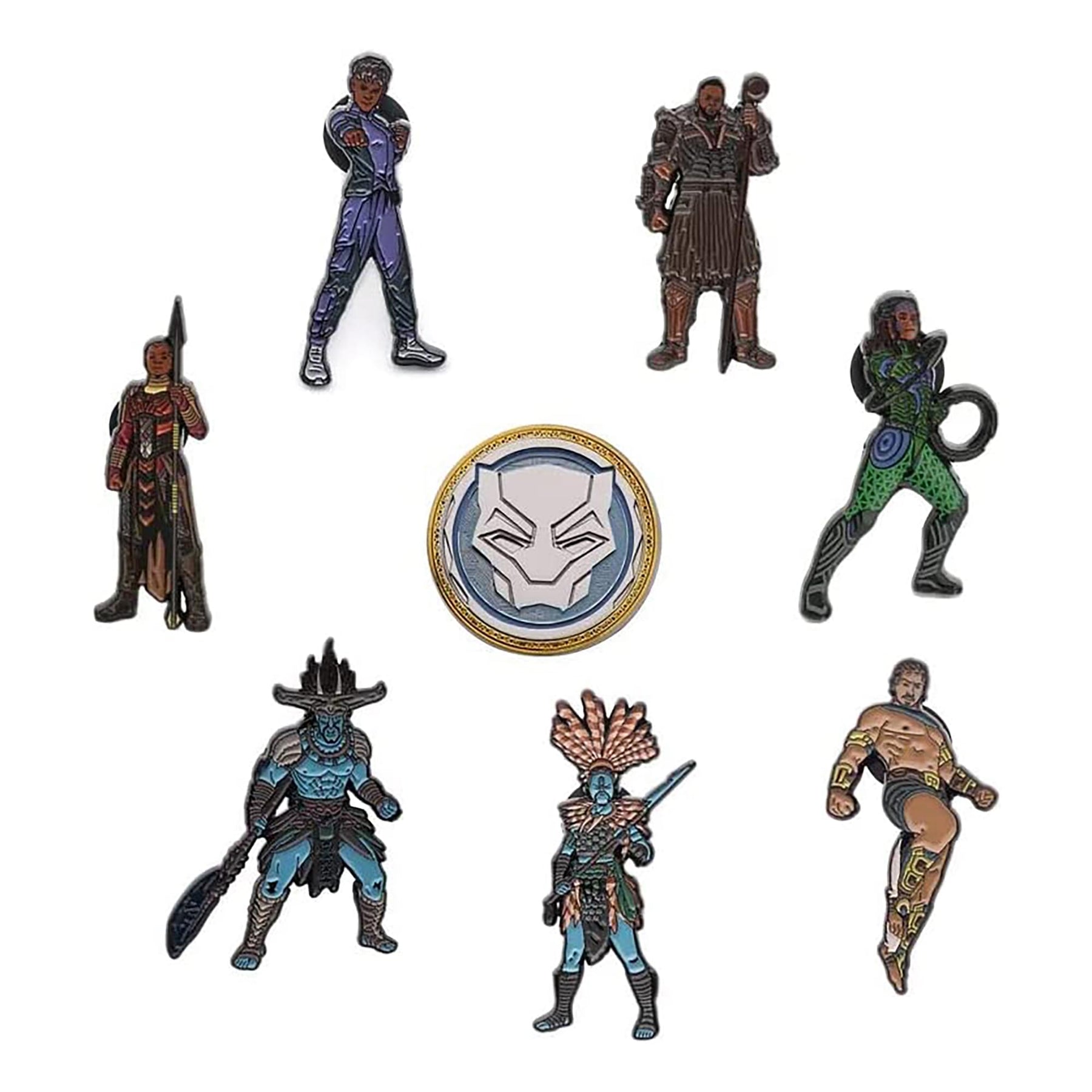 Marvel Black Panther Wakanda Forever 8 Pin Set