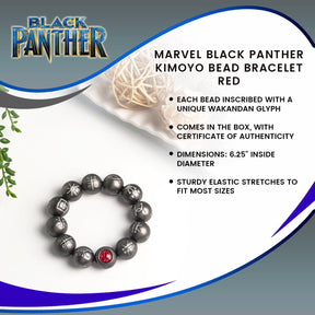 Marvel Black Panther Kimoyo Bead Bracelet - Red