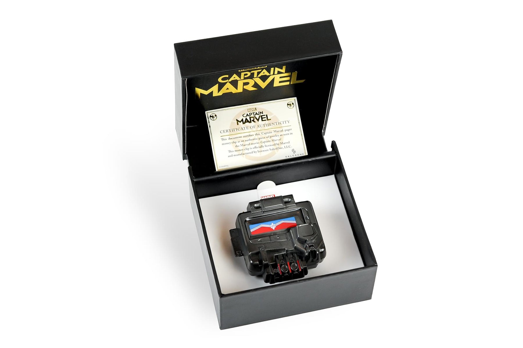 Marvel Captain Marvel Nick Fury's Pager Money Clip | Exclusive Marvel Wallet