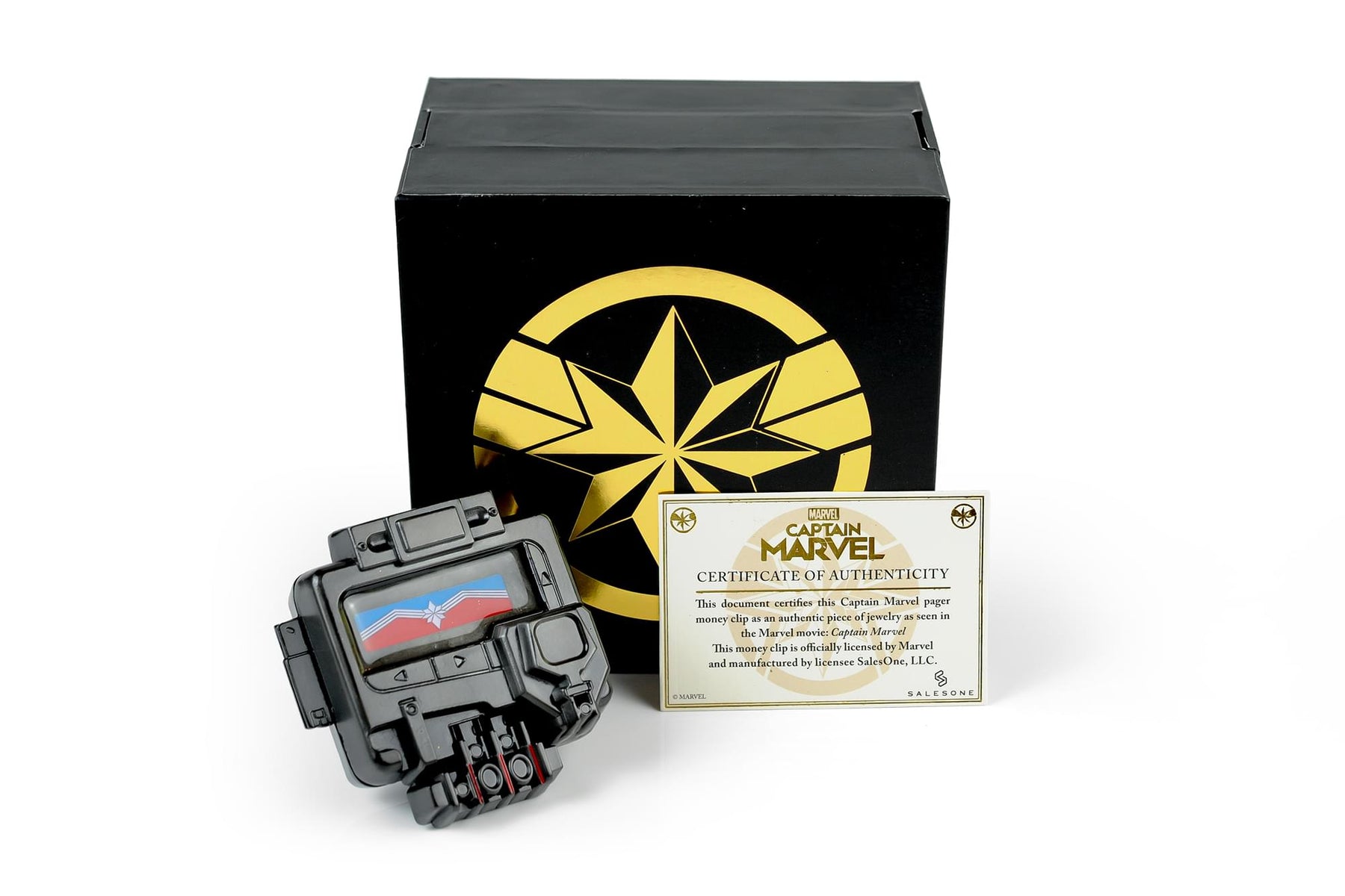 Marvel Captain Marvel Nick Fury's Pager Money Clip | Exclusive Marvel Wallet