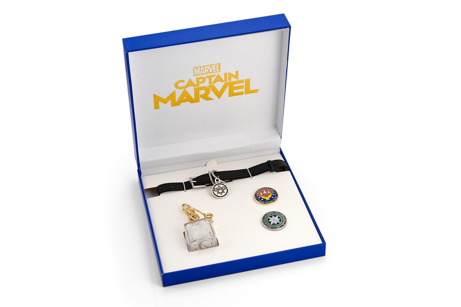 Marvel's Captain Marvel Exclusive Goose Collar Choker | Includes Bonus Tesseract