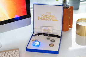 Marvel's Captain Marvel Exclusive Goose Collar Choker | Includes Bonus Tesseract