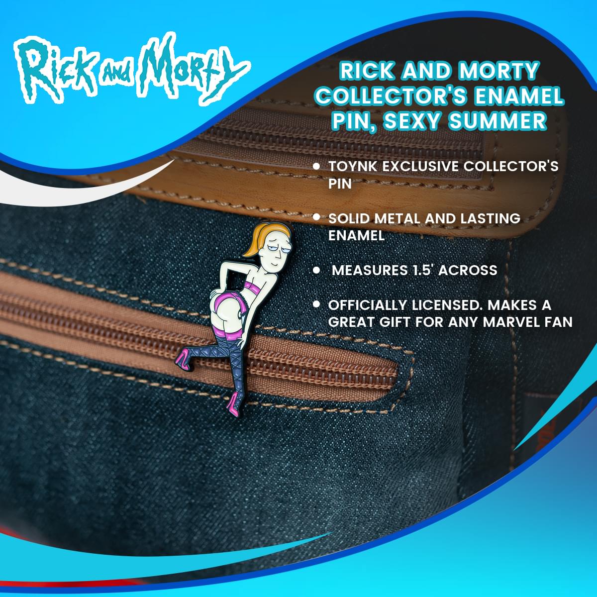 Rick and Morty Collector's Enamel Pin, Sexy Summer