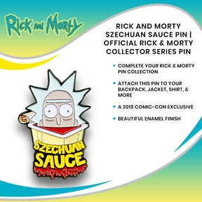 Rick and Morty Szechuan Sauce Pin | Official Rick & Morty Collector Series Pin