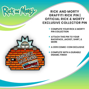 Rick and Morty Graffiti Rick Pin | Official Rick & Morty Exclusive Collector Pin