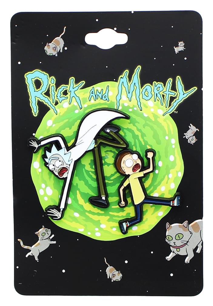 Rick and Morty Enamel Collector Pin Set: Meeseeks, Plumbus, Portal, Scary Terry
