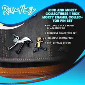 Rick and Morty Collectibles| Rick Morty Enamel Collector Pin Set