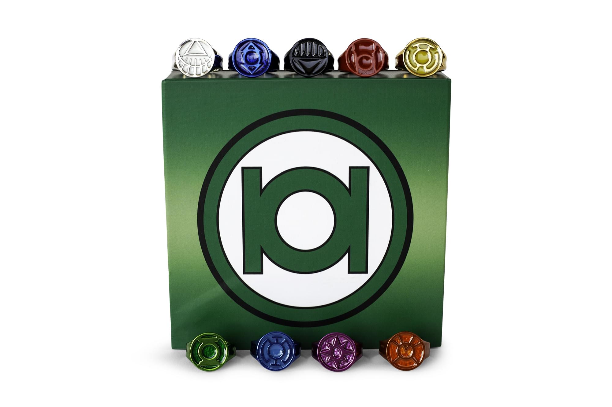 DC Comics Green Lantern Power Rings | Lantern Corps Power Rings | 9-Ring Set
