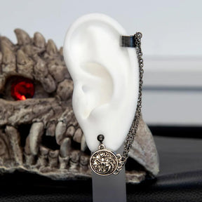 Game of Thrones House of the Dragon Targaryen Dragon Mismatched Earrings Set