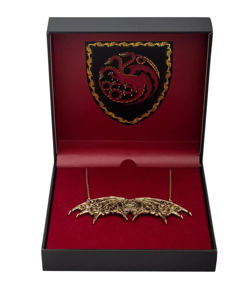 Game of Thrones House of the Dragon Targaryen Dragon Double Hung Necklace