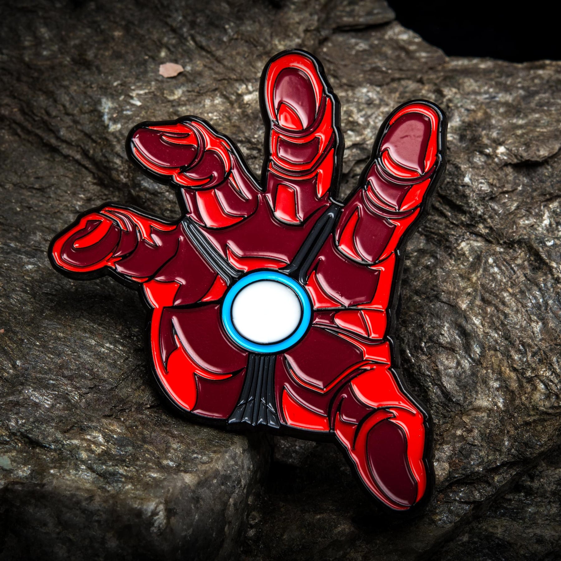 Marvel Iron Man Repulsor Hand Light Up Enamel Pin