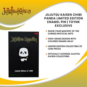 Jujutsu Kaisen Chibi Panda Limited Edition Enamel Pin | Toynk Exclusive