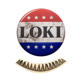 Marvel Loki Replica Campaign Pin and Tie Bar Collector Box Set