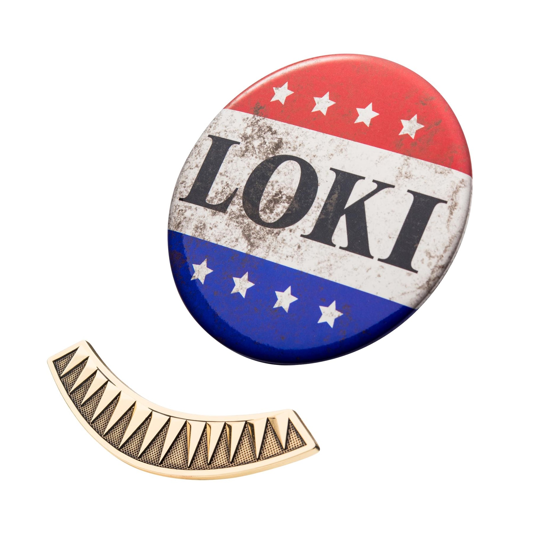 Marvel Loki Replica Campaign Pin and Tie Bar Collector Box Set