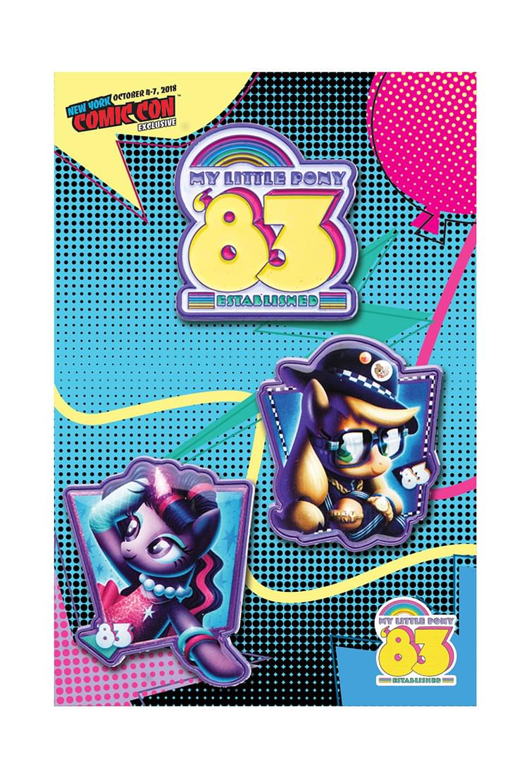My Little Pony Exclusive Rockie Davies Enamel Collector Pin 3-Pack