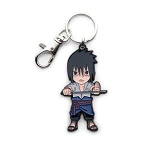 Naruto Shippuden Sasuke Uchiha Enamel Pendant Keychain