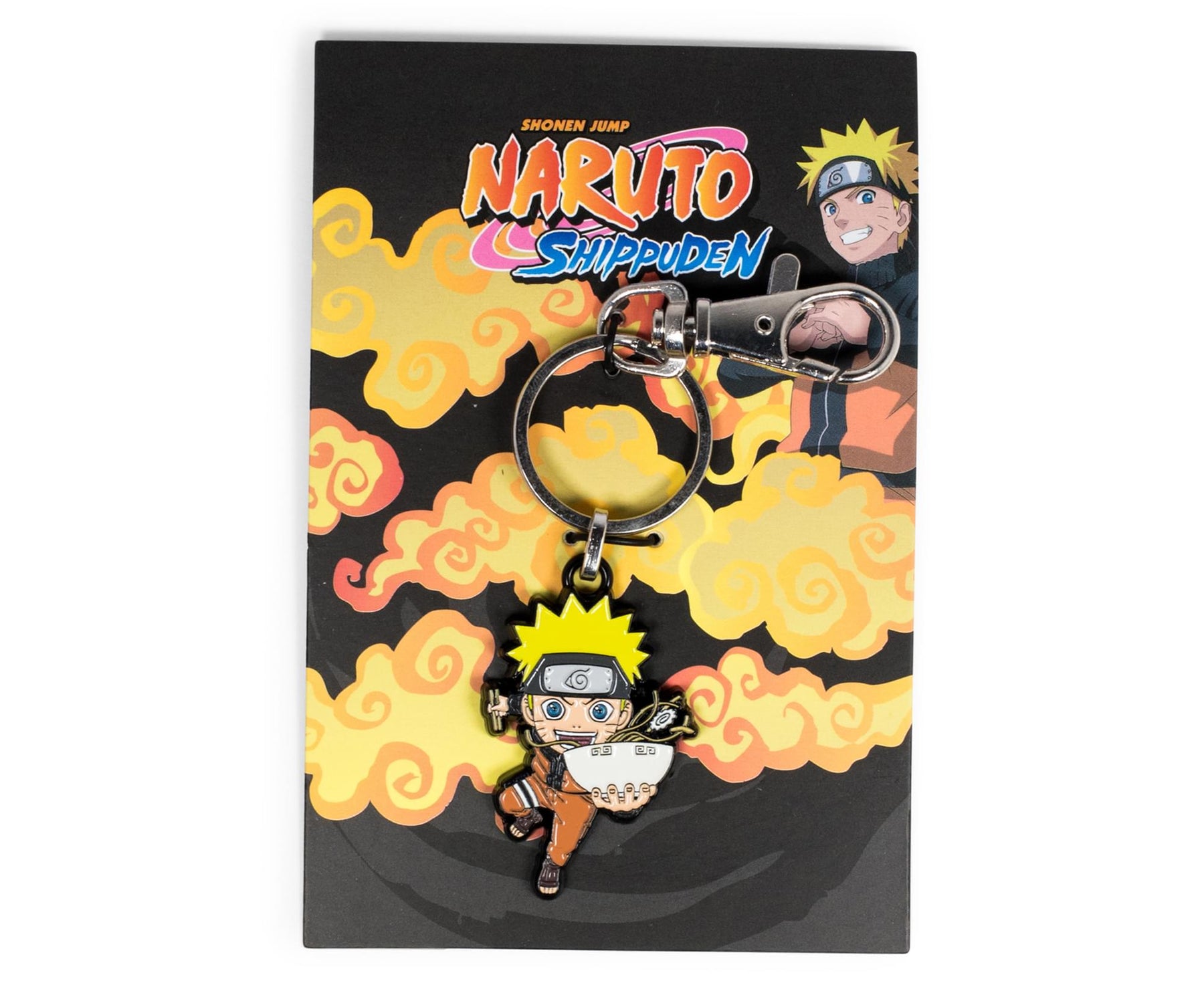 Naruto Uzumaki With Ramen Bowl Enamel Pendant Keychain | Toynk Exclusive