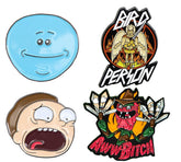Rick and Morty Enamel Collector Pin Set: Meeseeks, Terry, Morty, Bird Person