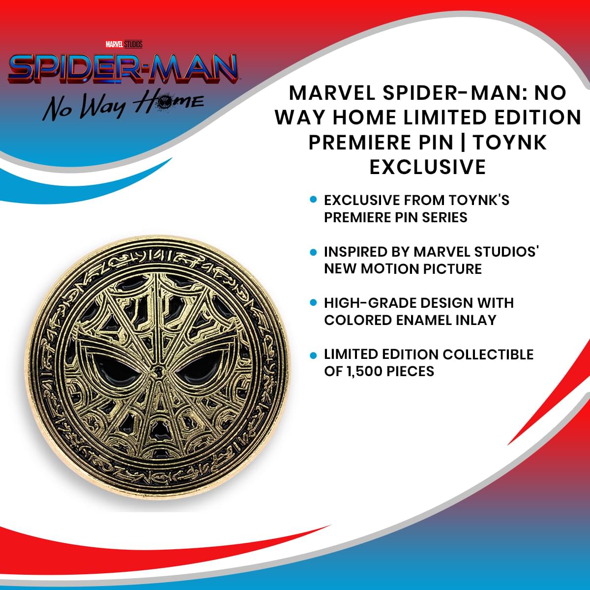 Marvel Spider-Man: No Way Home Limited Edition Premiere Pin | Toynk Exclusive