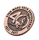 Star Wars 40th Anniversary Collectible Bronze Pin, SDCC '17 Exclusive