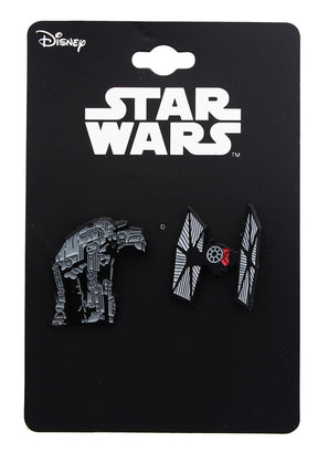Star Wars: The Last Jedi AT-M6 and Tie Fighter Enamel Collector Pin Set