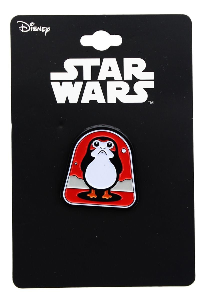 Star Wars: The Last Jedi Porg (Red Background) Enamel Collector Pin