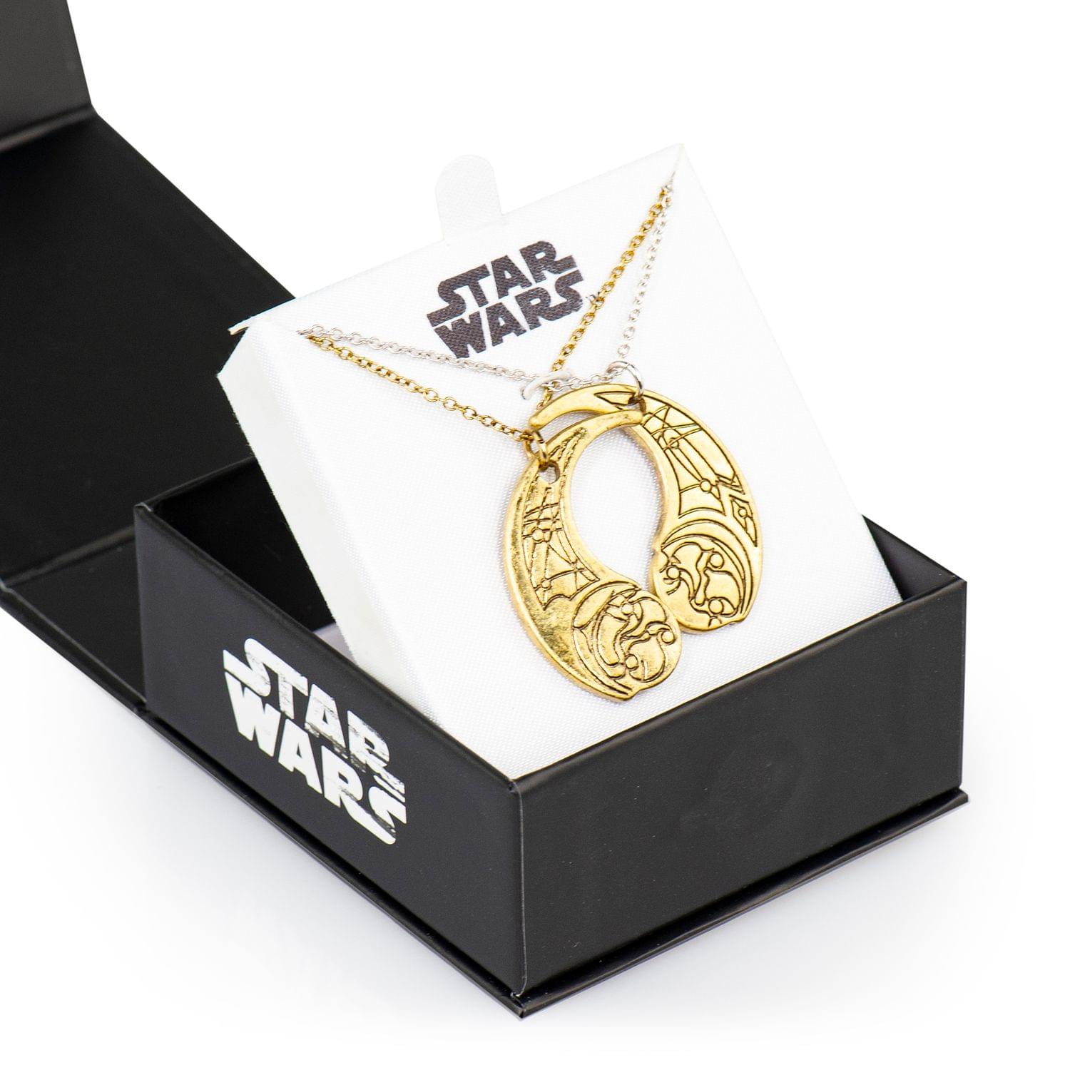 Star Wars: The Last Jedi Rose & Paige Gold & Silver Bond Necklaces | Set Of 2