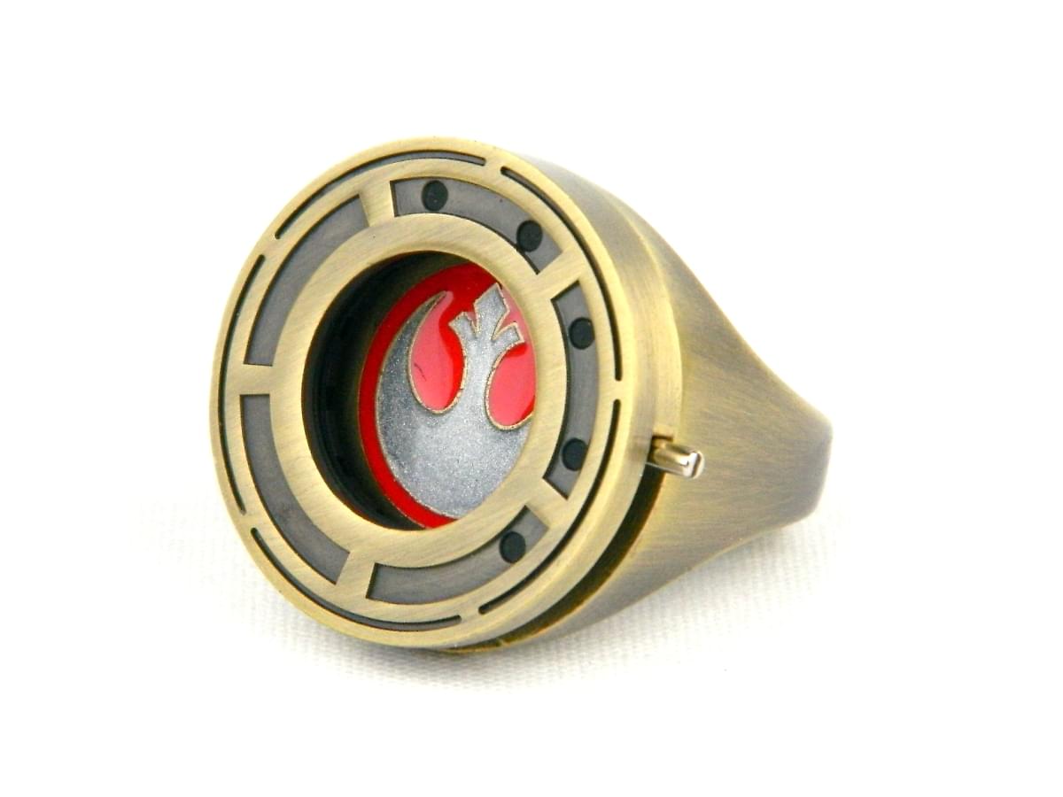 Star Wars The Last Jedi Rose Tico's Prop Replica Resistance Ring with Shutter