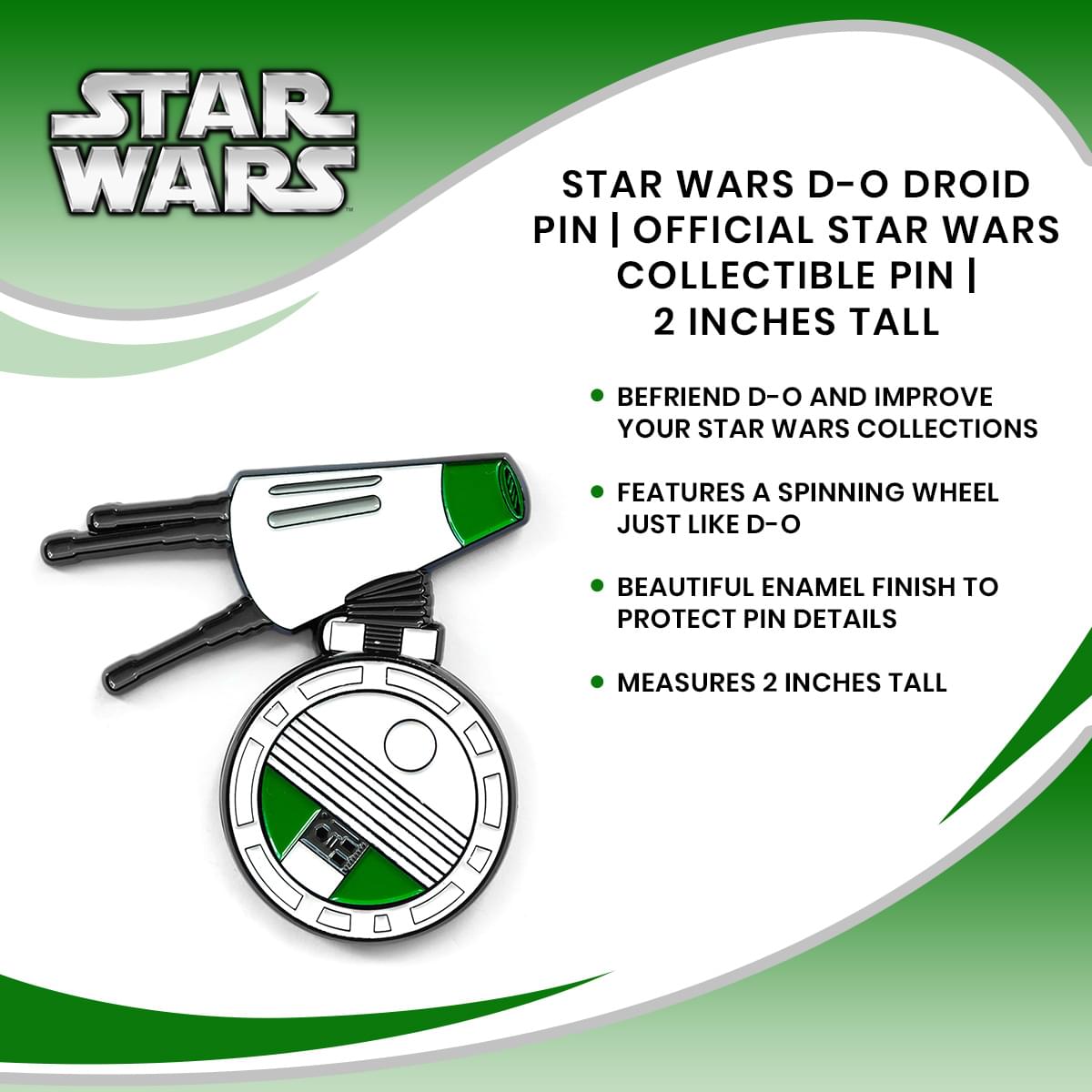 Star Wars D-O Droid Pin | Official Star Wars Collectible Pin | 2 Inches Tall