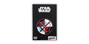 Star Wars Spinning Lightsabers Official Collectible Pin | Measures 2 Inches Tall