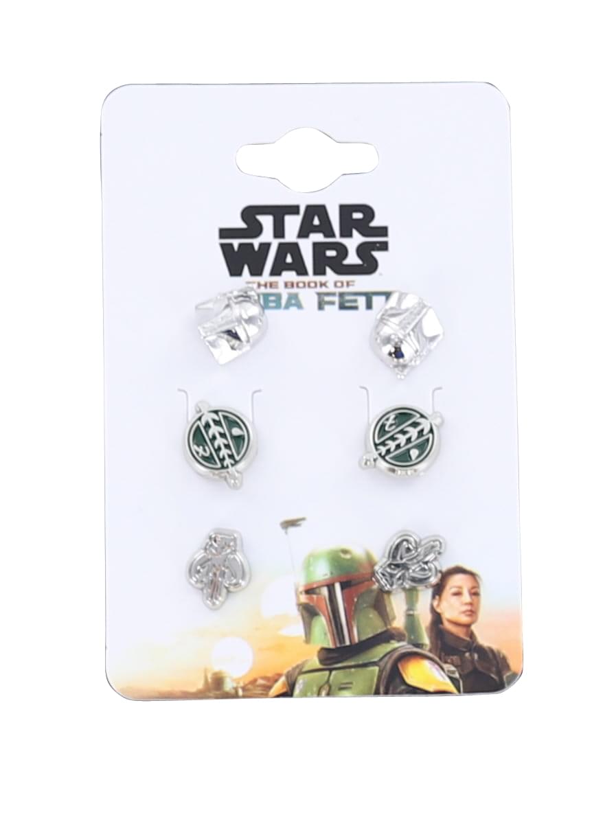 Star Wars Book of Boba Fett Stud Earrings 3 Pack