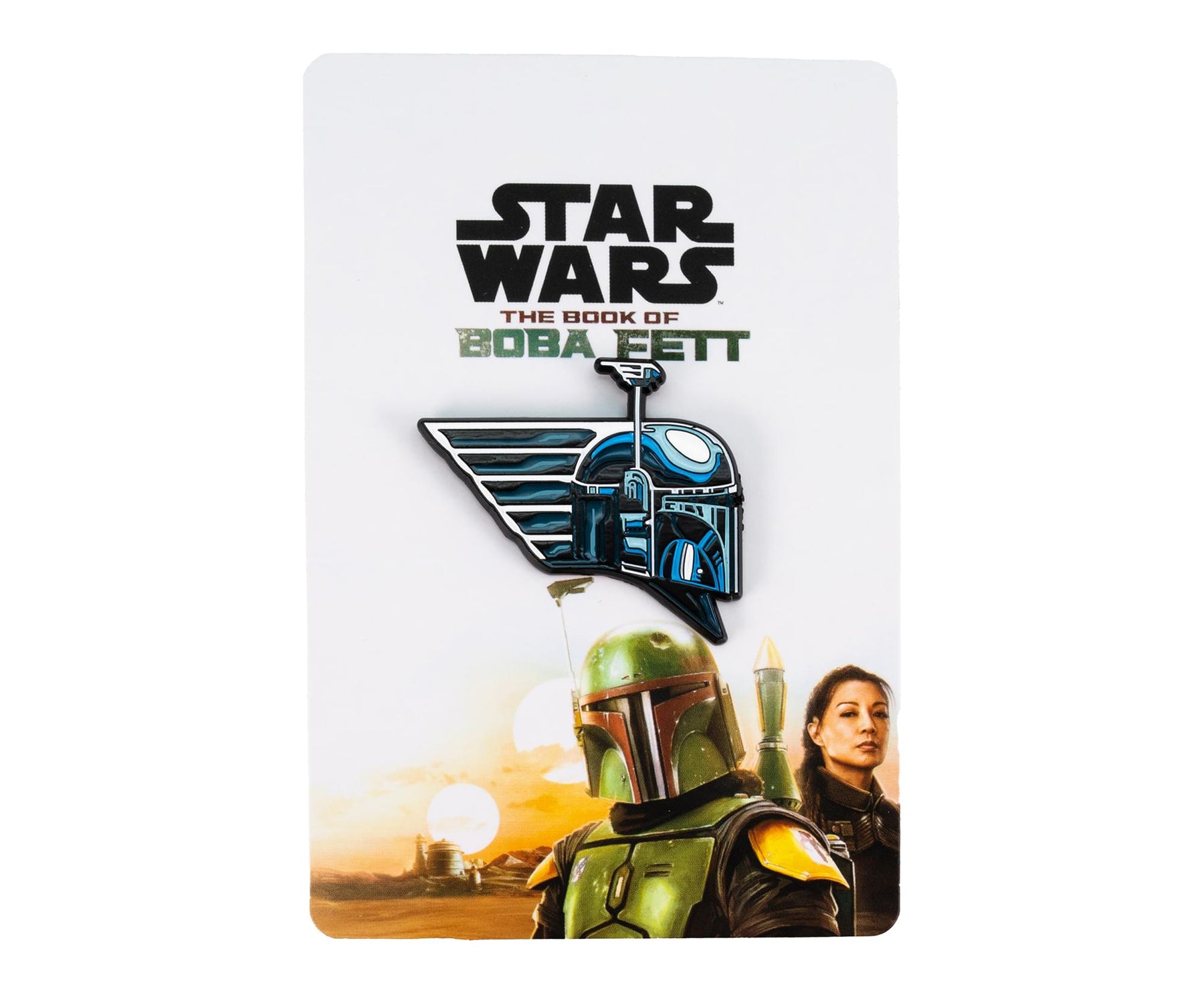 Star Wars: The Book of Boba Fett Chrome Helmet Enamel Pin | Toynk Exclusive