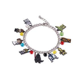 Star Wars Cute 15mm Chibi Characters Pendant Enamel Charms Bracelet Jewelry