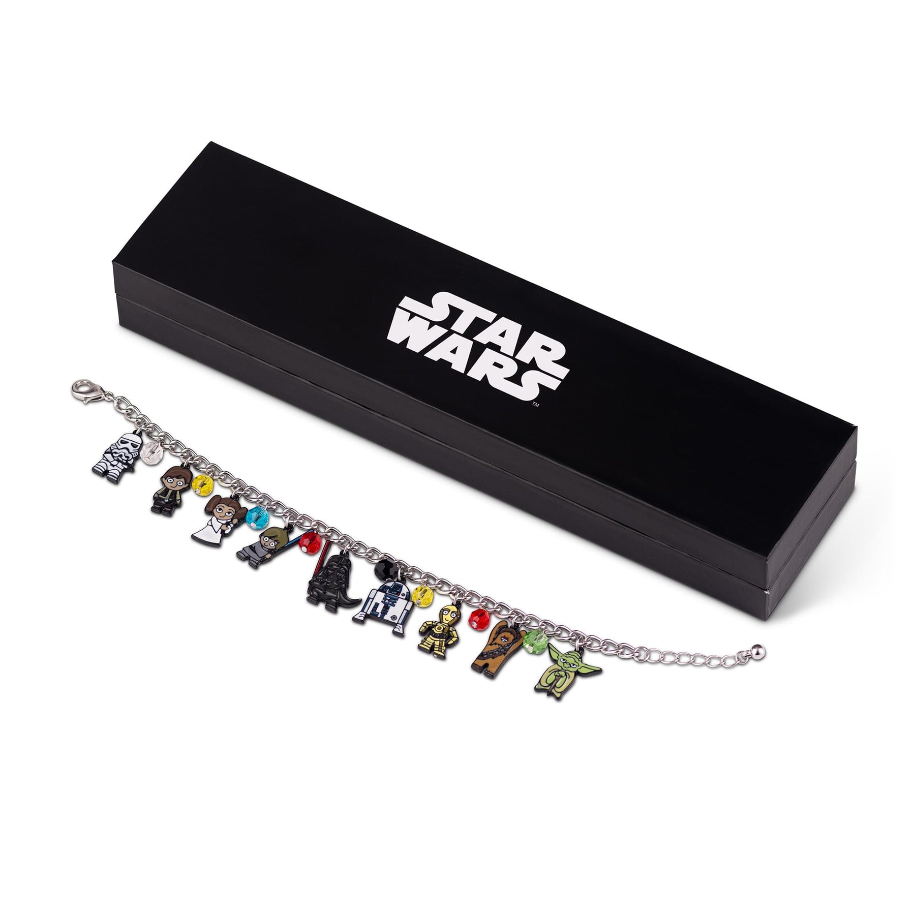 Star Wars Cute 15mm Chibi Characters Pendant Enamel Charms Bracelet Jewelry