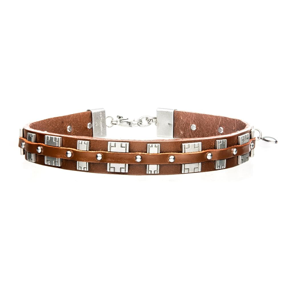 Star Wars Chewbacca Bandolier Stainless Steel & Leather Choker