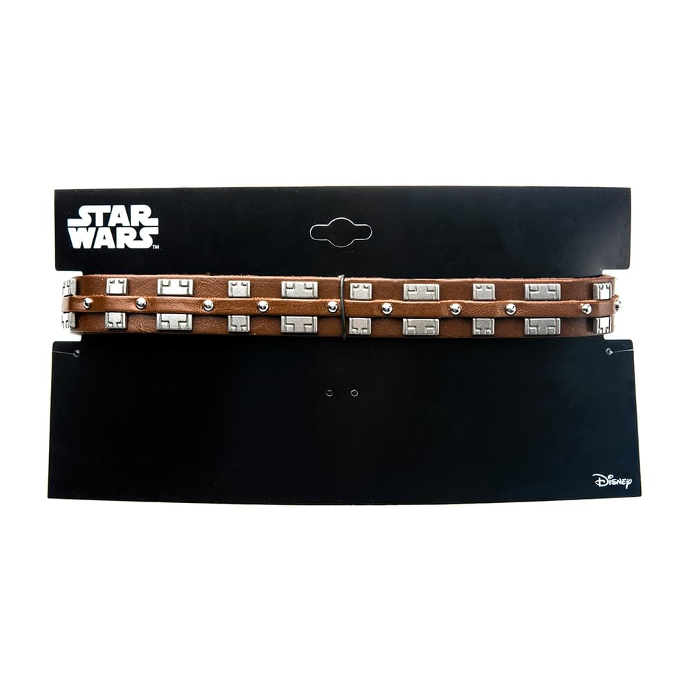 Star Wars Chewbacca Bandolier Stainless Steel & Leather Choker
