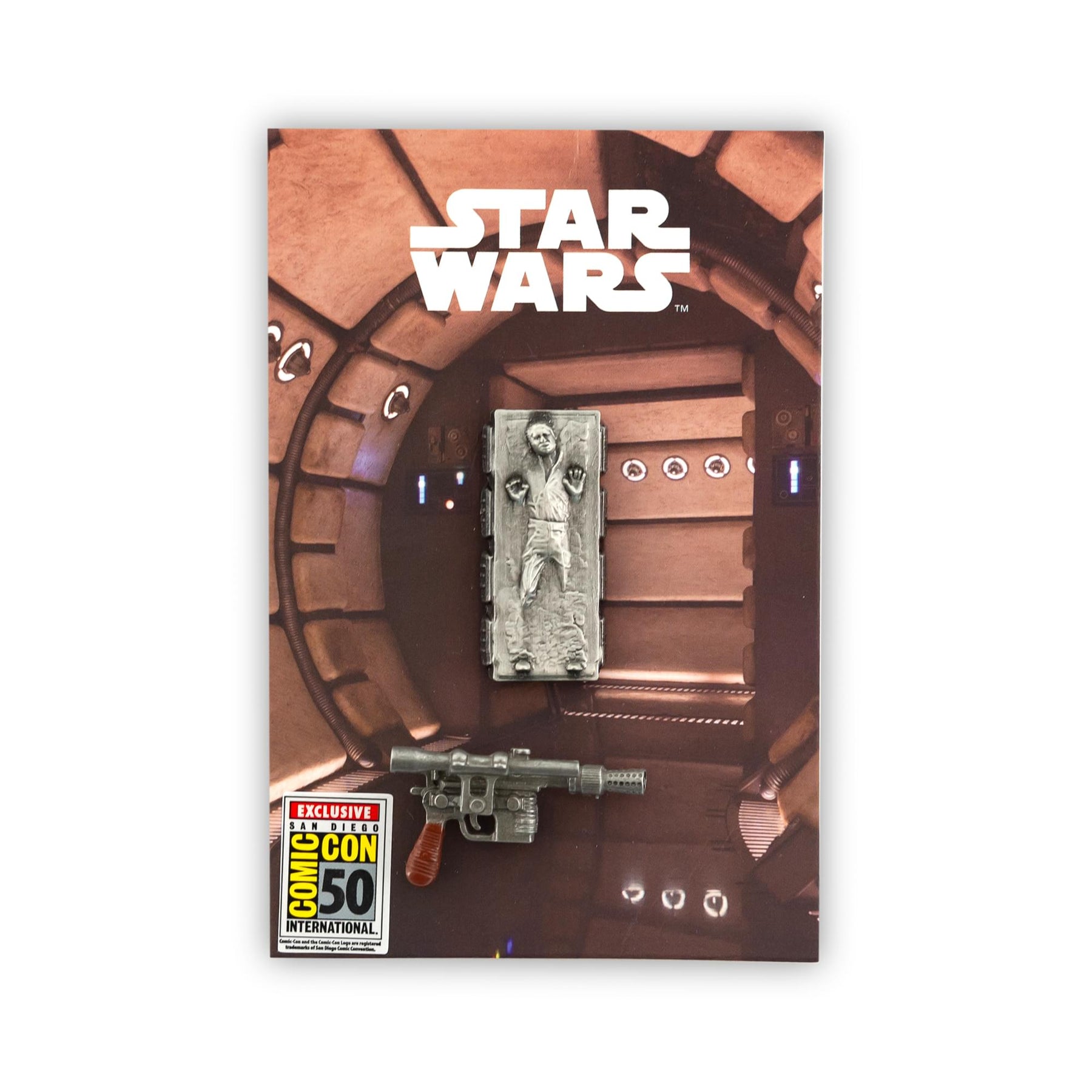 Star Wars Han Solo Carbonite & Blaster Pins | Exclusive Star Wars Collector Pins