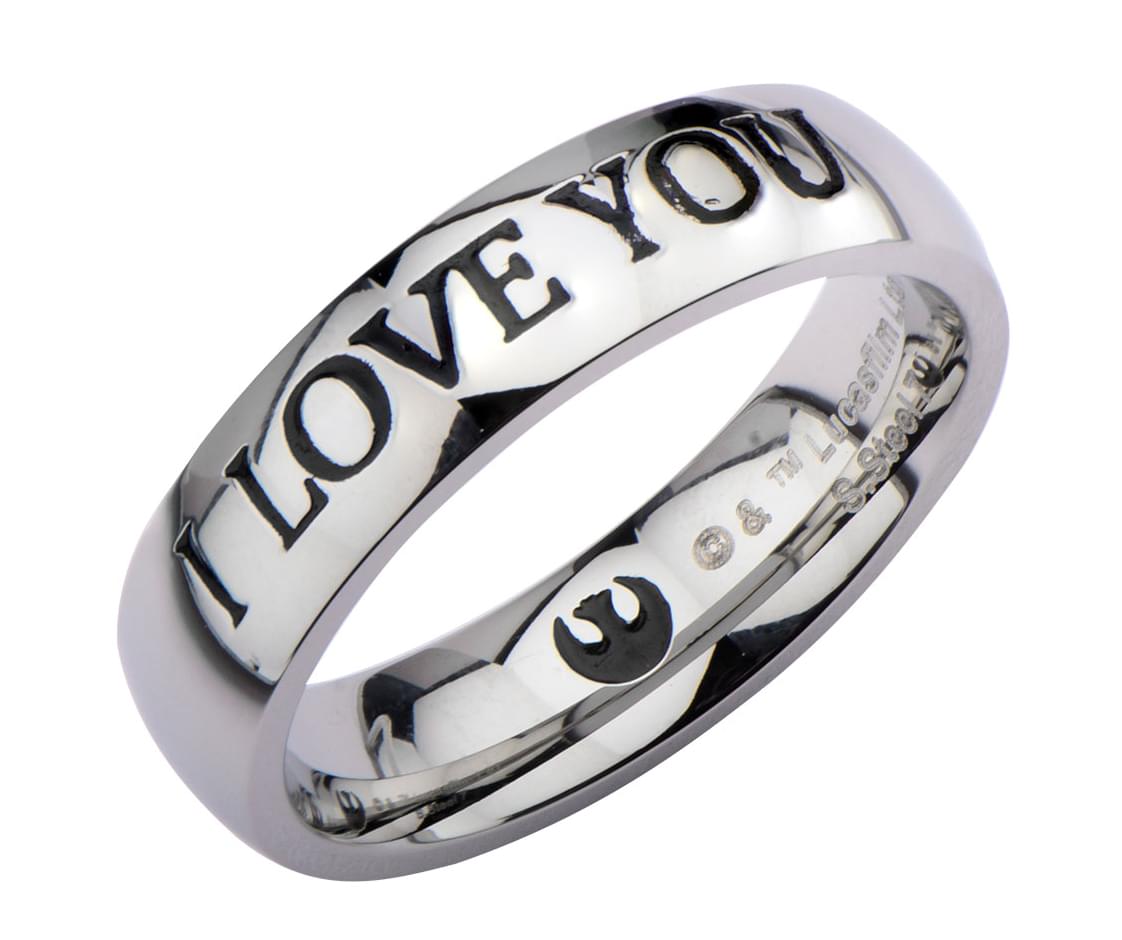 Star Wars I Love You Stainless Steel Unisex Ring
